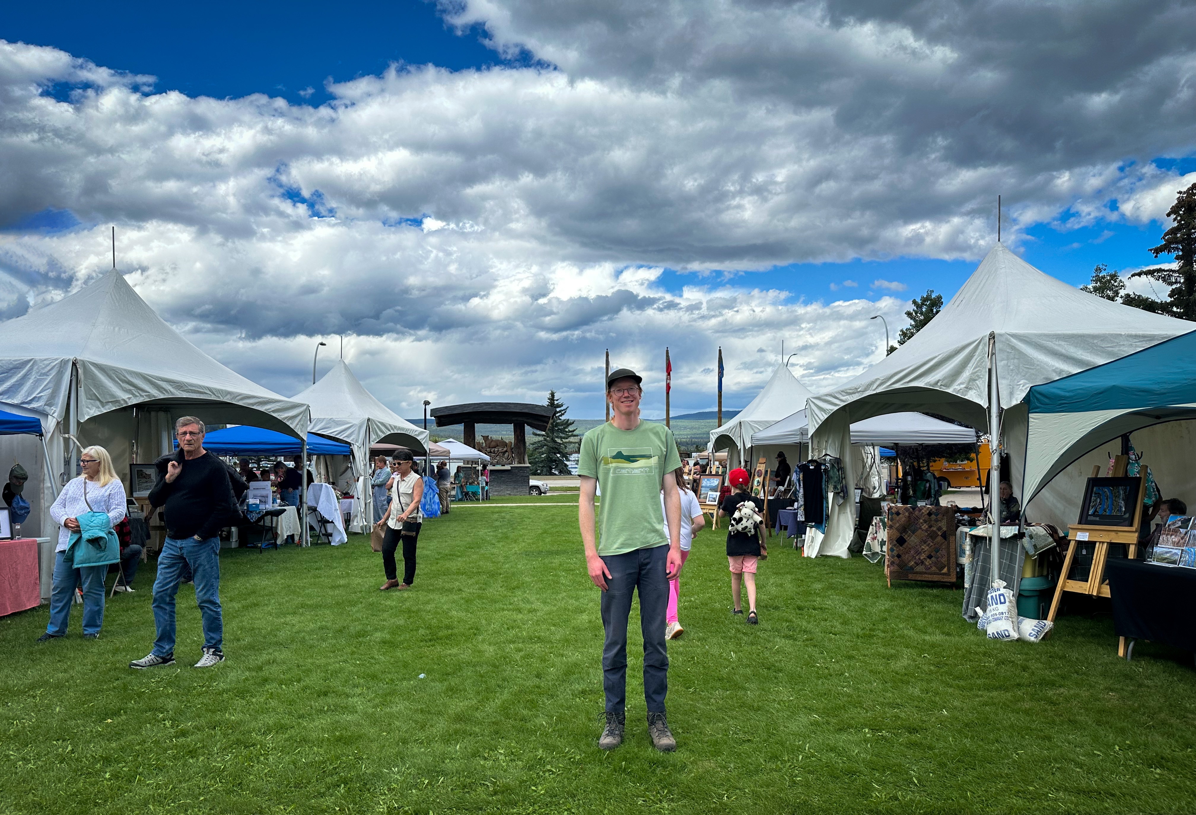 Andrew Godsalve performing guitar during the Hinton Art Walk, August 2025
