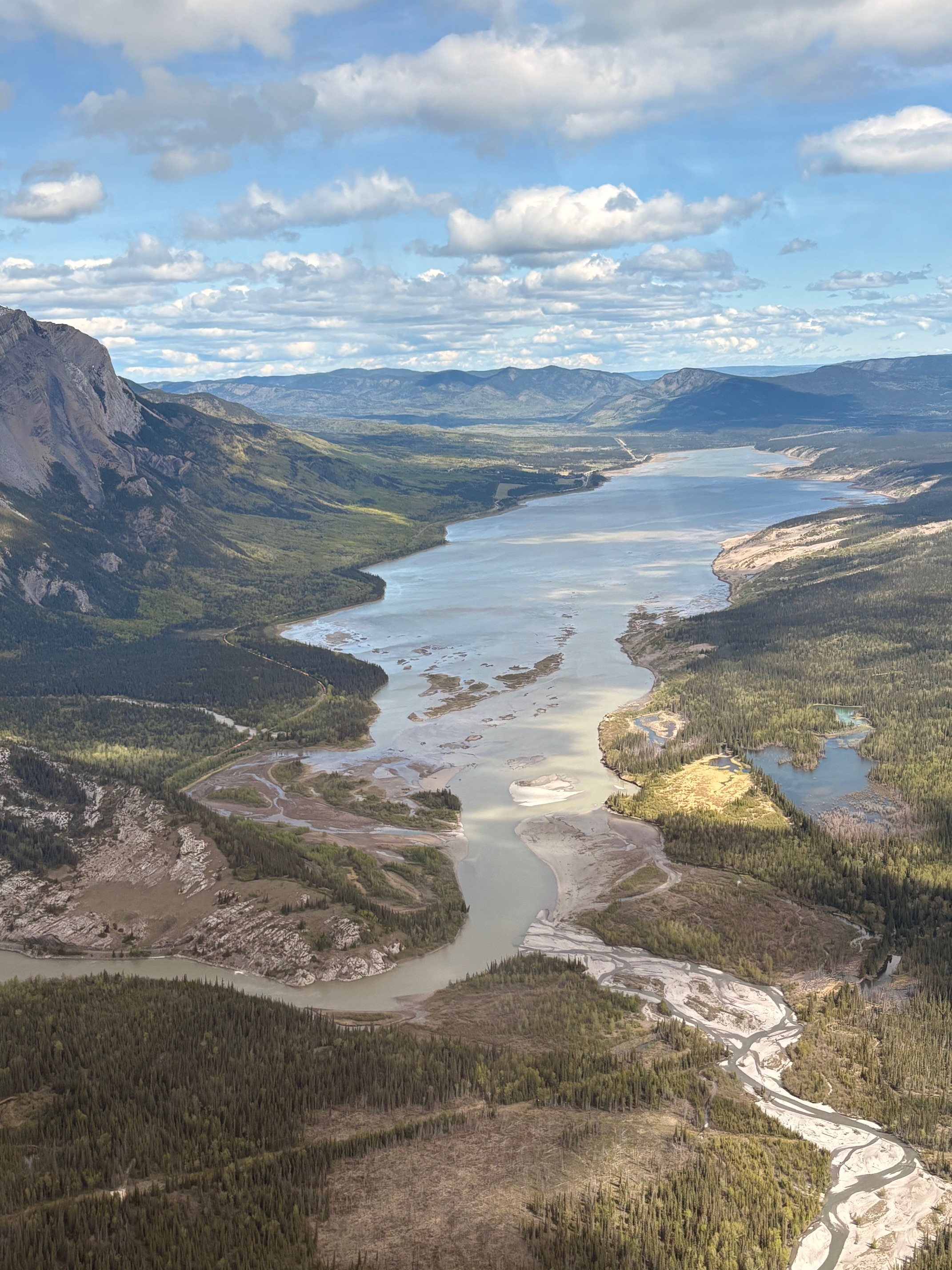 Morning light over the Rockies near Hinton